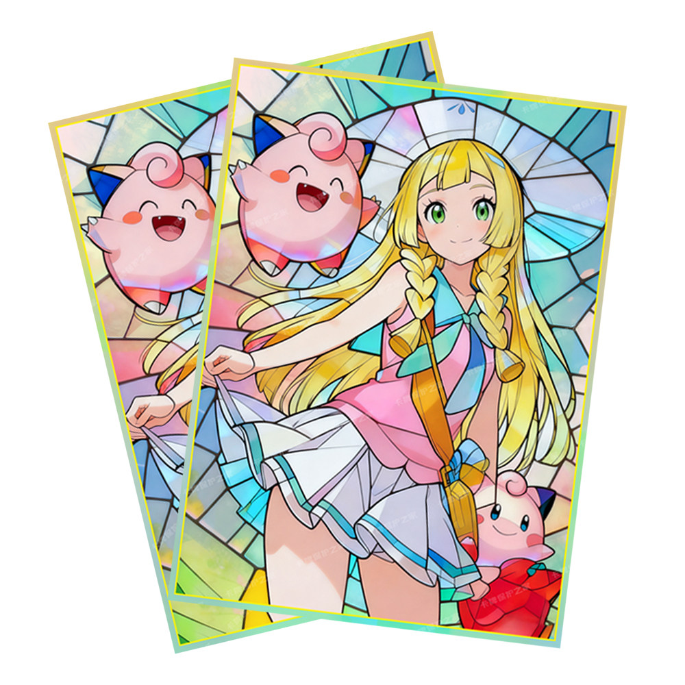 Collector Card Sleeve - 60PCS 애니메이션 포켓몬 리리 피규어 카드