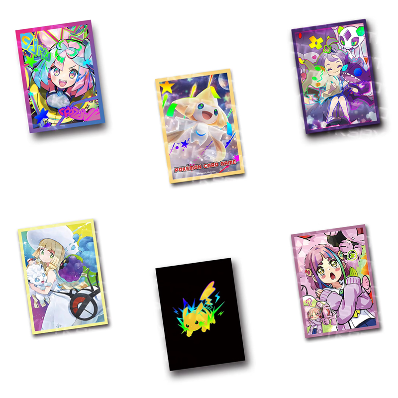 Collector Card Sleeve - 60 개/대 67x92mm 애니메이션 포켓몬 게임