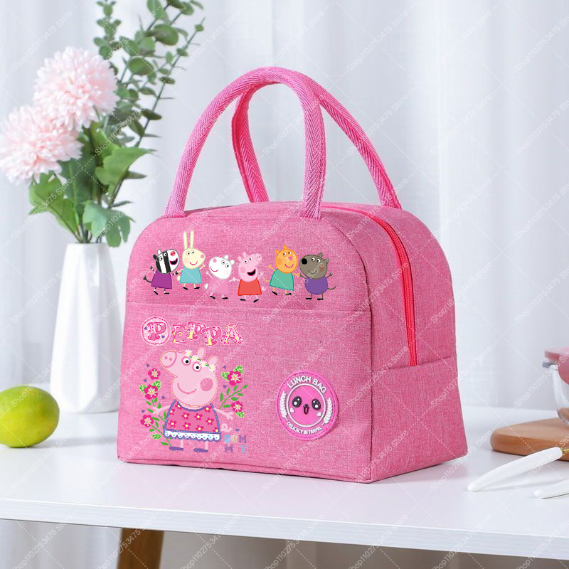 소녀 애니메이션 귀여운 점심 도시락 가방 만화 페파피그 - Anime Tote Bag 리뷰 및 가격