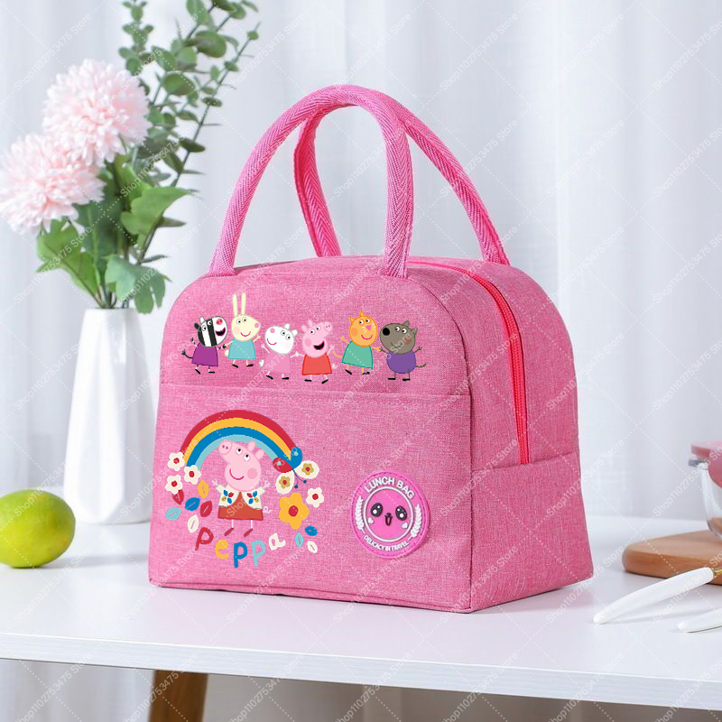 소녀 애니메이션 귀여운 점심 도시락 가방 만화 페파피그 - Anime Tote Bag 리뷰 및 가격