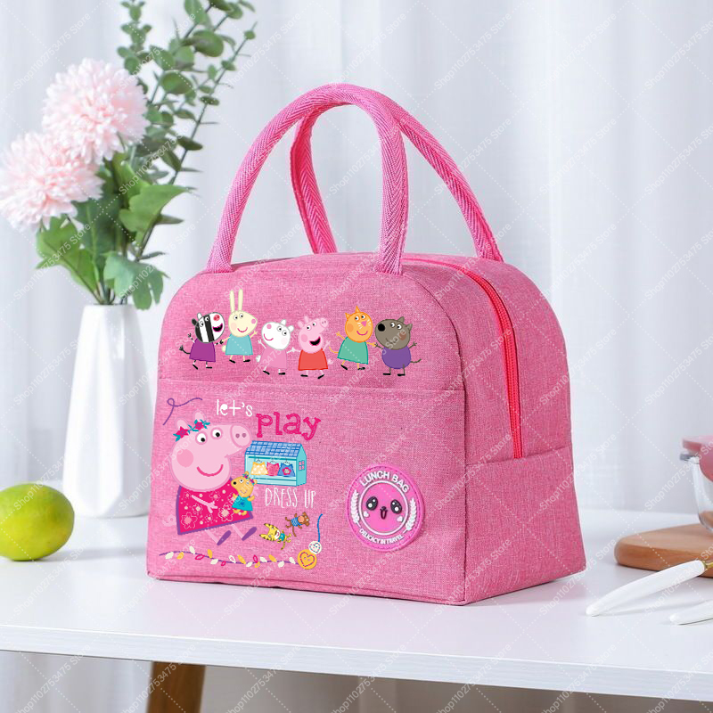 소녀 애니메이션 귀여운 점심 도시락 가방 만화 페파피그 - Anime Tote Bag 리뷰 및 가격