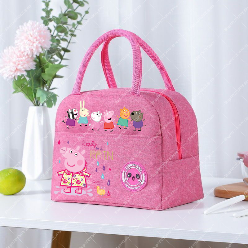 소녀 애니메이션 귀여운 점심 도시락 가방 만화 페파피그 - Anime Tote Bag 리뷰 및 가격