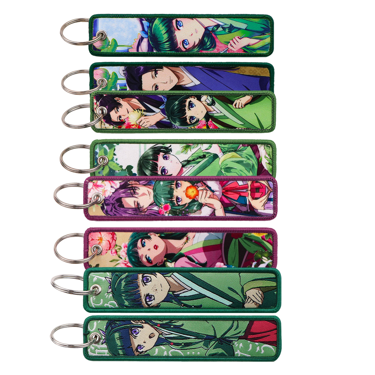 빈티지 오리엔탈 애니메이션 소녀 초상화 자수 키 태그  - Anime Tote Bag 리뷰 및 가격