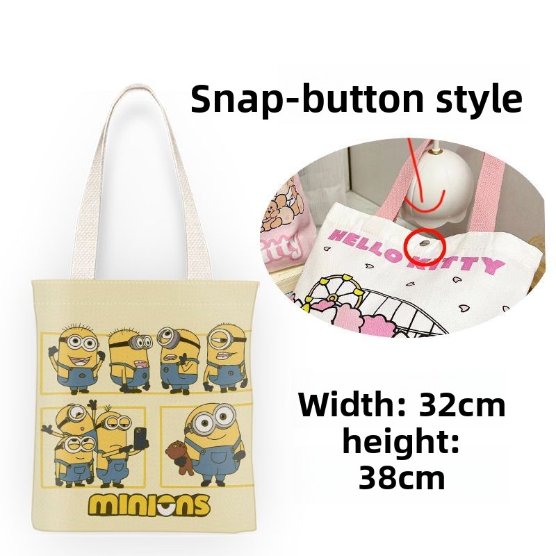 미니언즈 영화 애니메이션 만화 귀여운 캔버스 가방 카와 - Anime Tote Bag 리뷰 및 가격