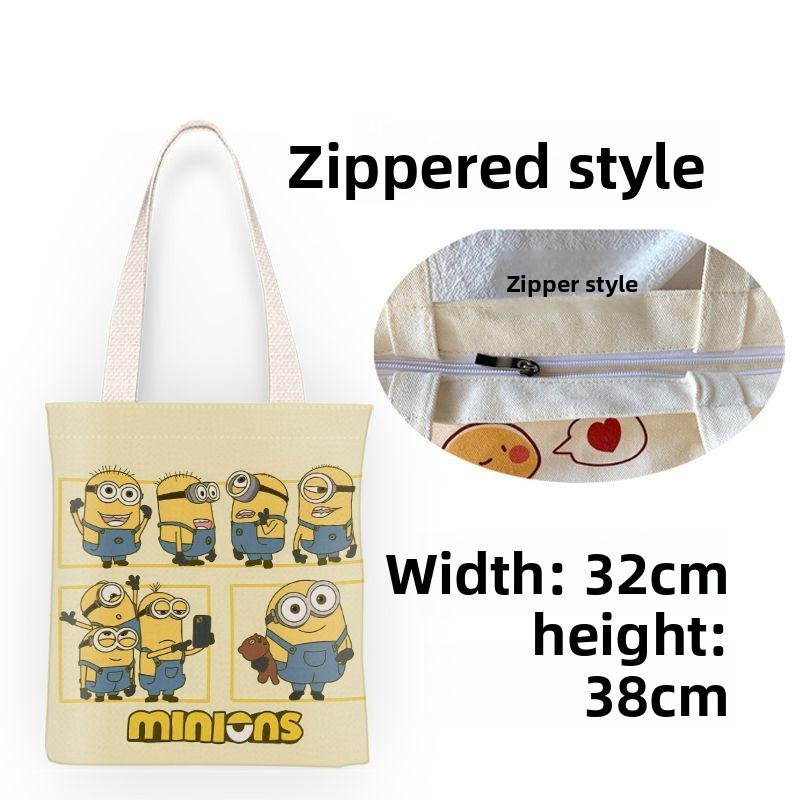 미니언즈 영화 애니메이션 만화 귀여운 캔버스 가방 카와 - Anime Tote Bag 리뷰 및 가격