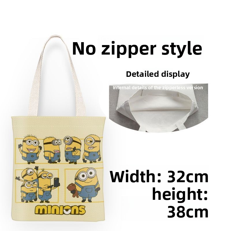 미니언즈 영화 애니메이션 만화 귀여운 캔버스 가방 카와 - Anime Tote Bag 리뷰 및 가격