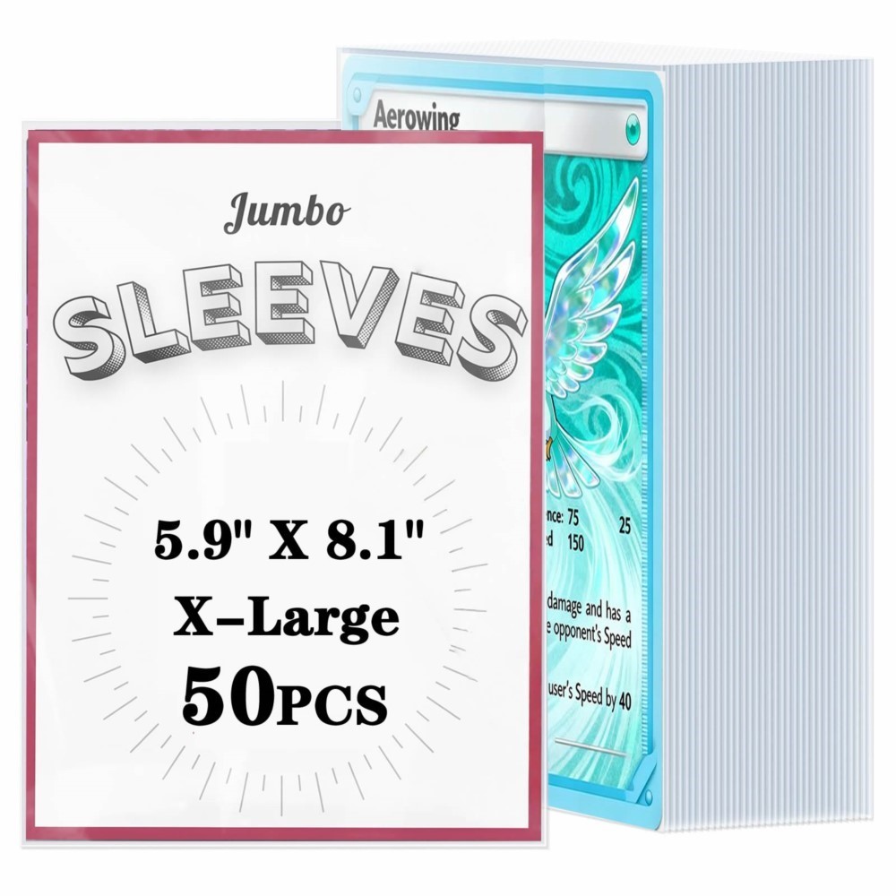 50-250pcs 투명 점보 카드 슬리브 15x20.5 - Collector Card Sleeve 리뷰 및 가격