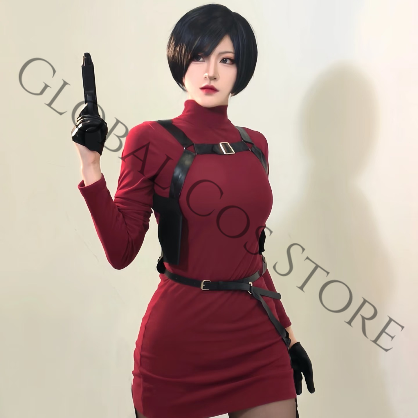 영화 레지던트 이블 4 리메이크 코스프레 에이다 웡 의 - Cosplay Wig Colored 리뷰 및 가격