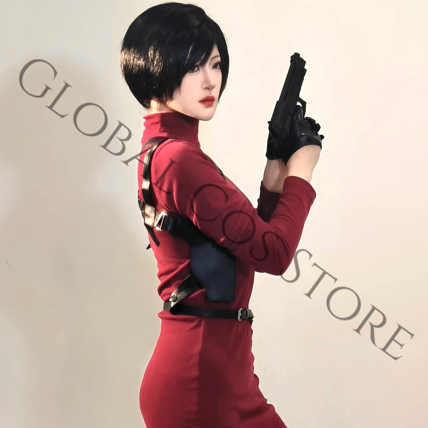 영화 레지던트 이블 4 리메이크 코스프레 에이다 웡 의 - Cosplay Wig Colored 리뷰 및 가격