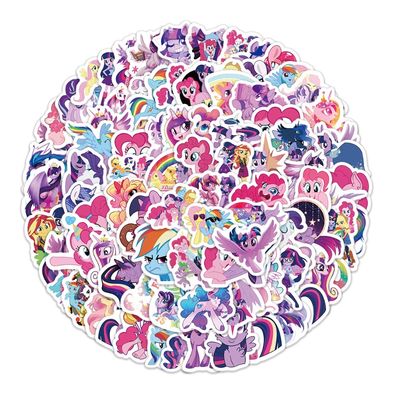 100pcs 만화 마이 리틀 포니 트와일라잇 스파클 패 - Anime Merchandise Gift 리뷰 및 가격
