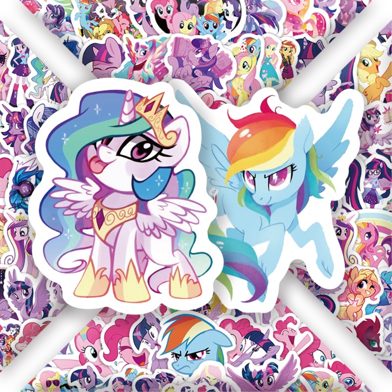 100pcs 만화 마이 리틀 포니 트와일라잇 스파클 패 - Anime Merchandise Gift 리뷰 및 가격
