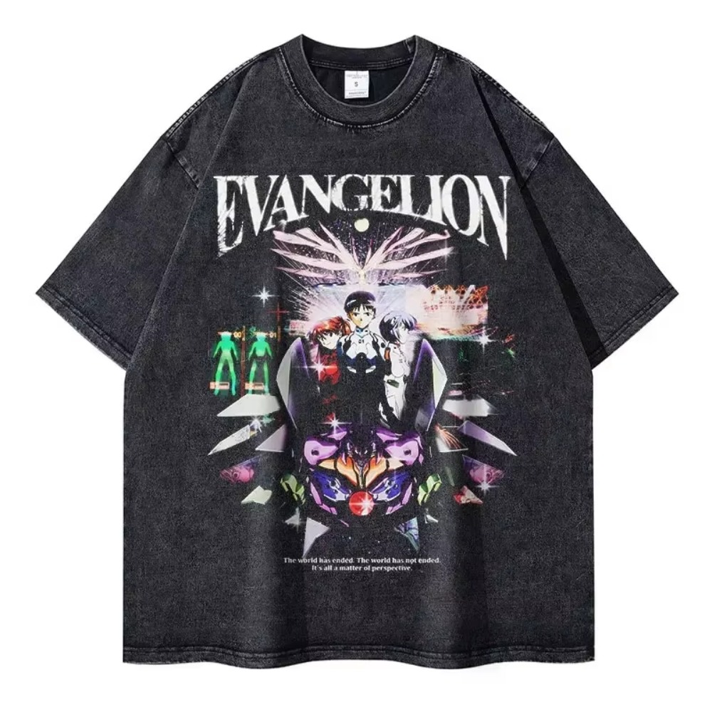 오버사이즈 남성 티셔츠 의류 EVA 애니메이션 스트리트 - Anime Merchandise Store In Japan 리뷰 및 가격