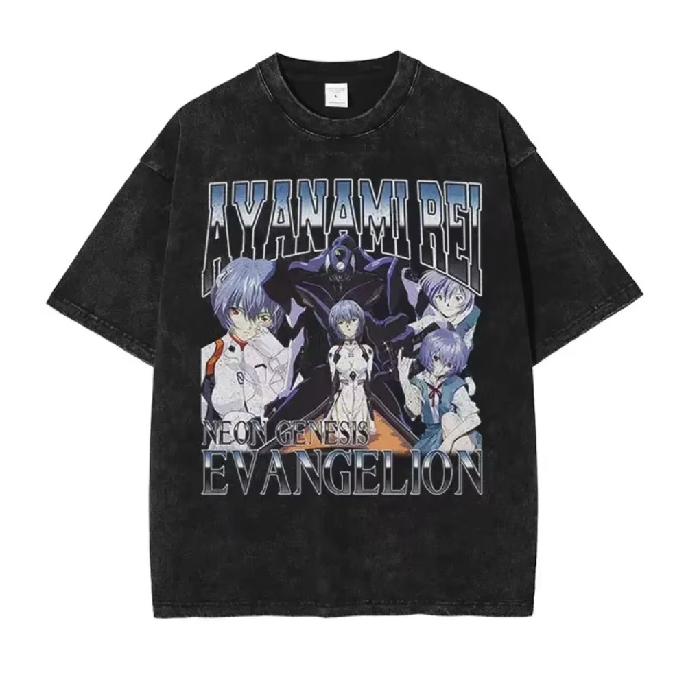 오버사이즈 남성 티셔츠 의류 EVA 애니메이션 스트리트 - Anime Merchandise Store In Japan 리뷰 및 가격