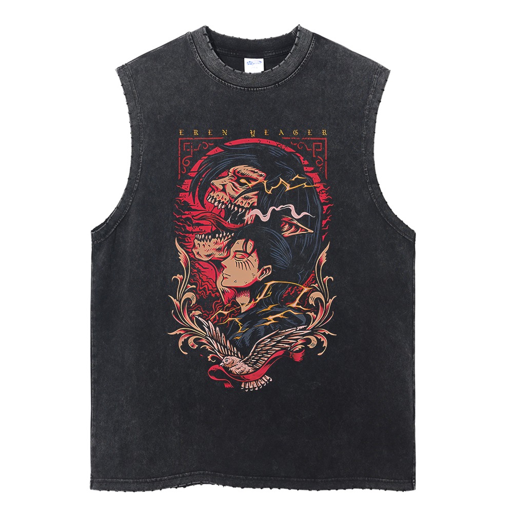 새로운 진격의 거인 남성용 체육관 조끼 여름 Y2k 워 - Anime Merchandise Store In Japan 리뷰 및 가격