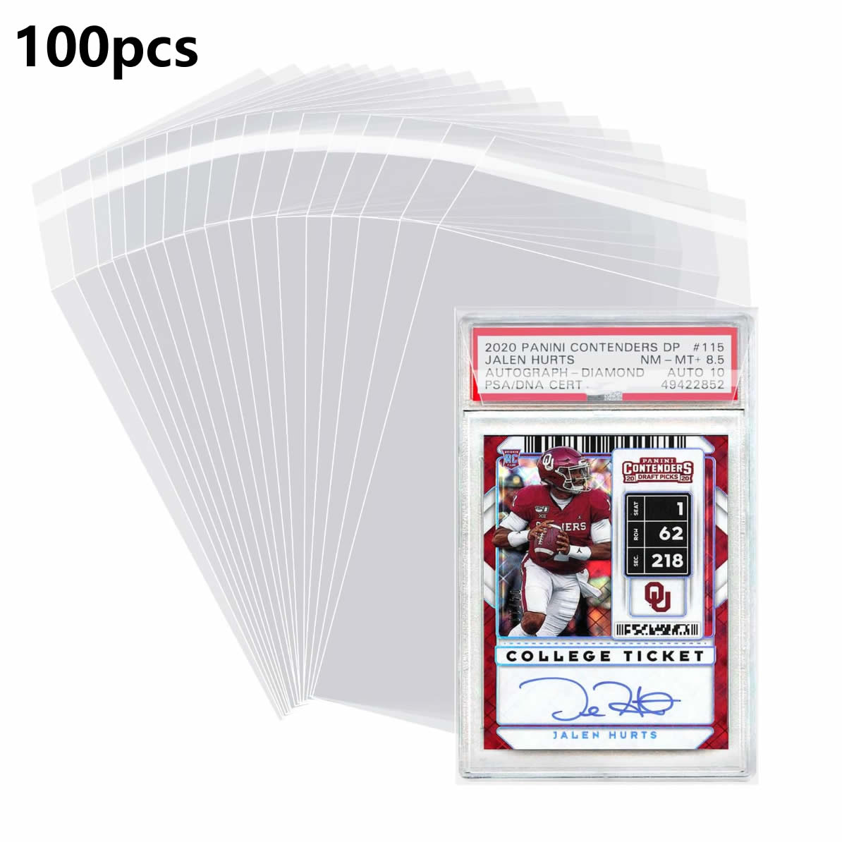 100개 슬리브, 등급이 매겨진 카드용, 초강력 보호, - Collector Card Sleeve 리뷰 및 가격