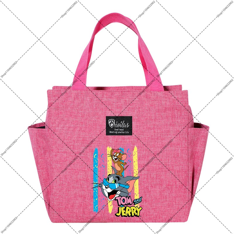 톰과 제리 대용량 점심 가방 만화 애니메이션 패턴 프린 - Anime Tote Bag 리뷰 및 가격