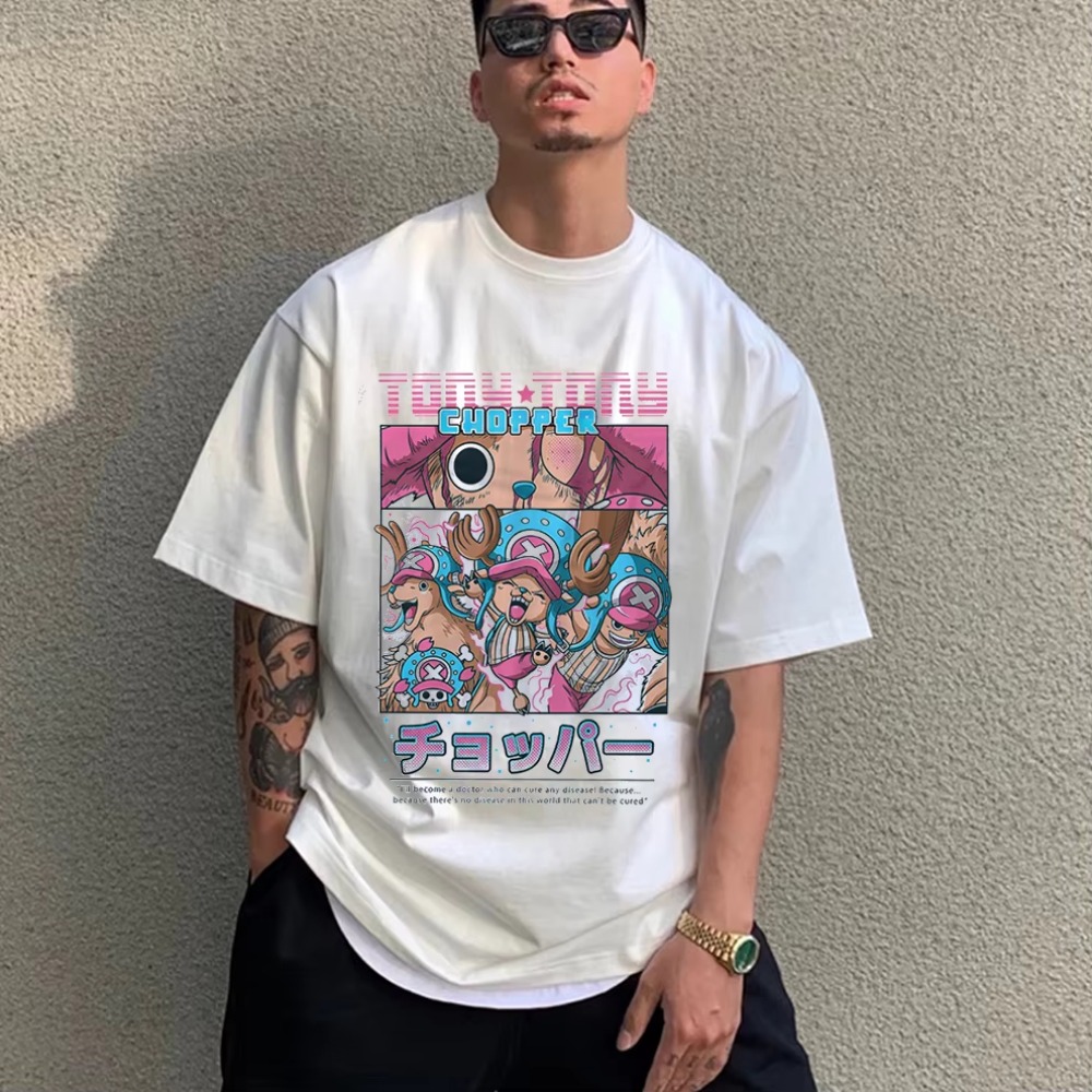 남성 티셔츠 애니메이션 원피스 쵸파 프린트 여름 옷 오 - Anime Merchandise Store In Japan 리뷰 및 가격