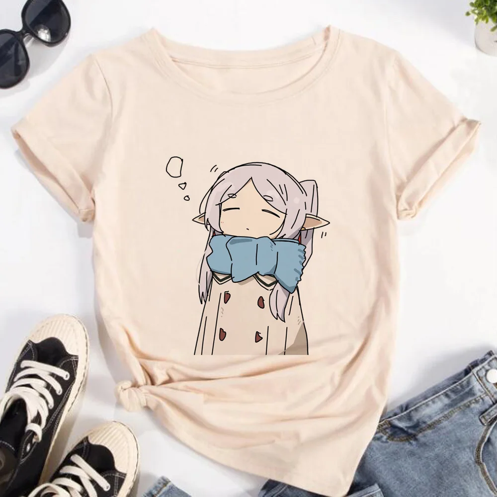 Frieren Tshirt 여성 streetwear a - Frieren Anime Merchandise 리뷰 및 가격